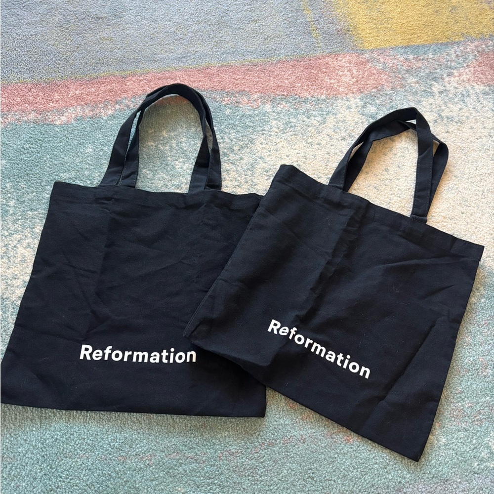 🖤Reformation Classic Reusable Black Tote, 13” by 13”
